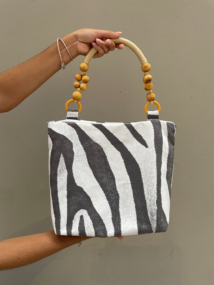 Handmade bag, Jungle Zebra.