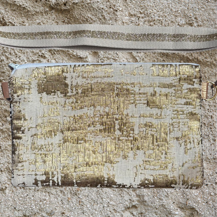 Handmade bag, Gold Boho.