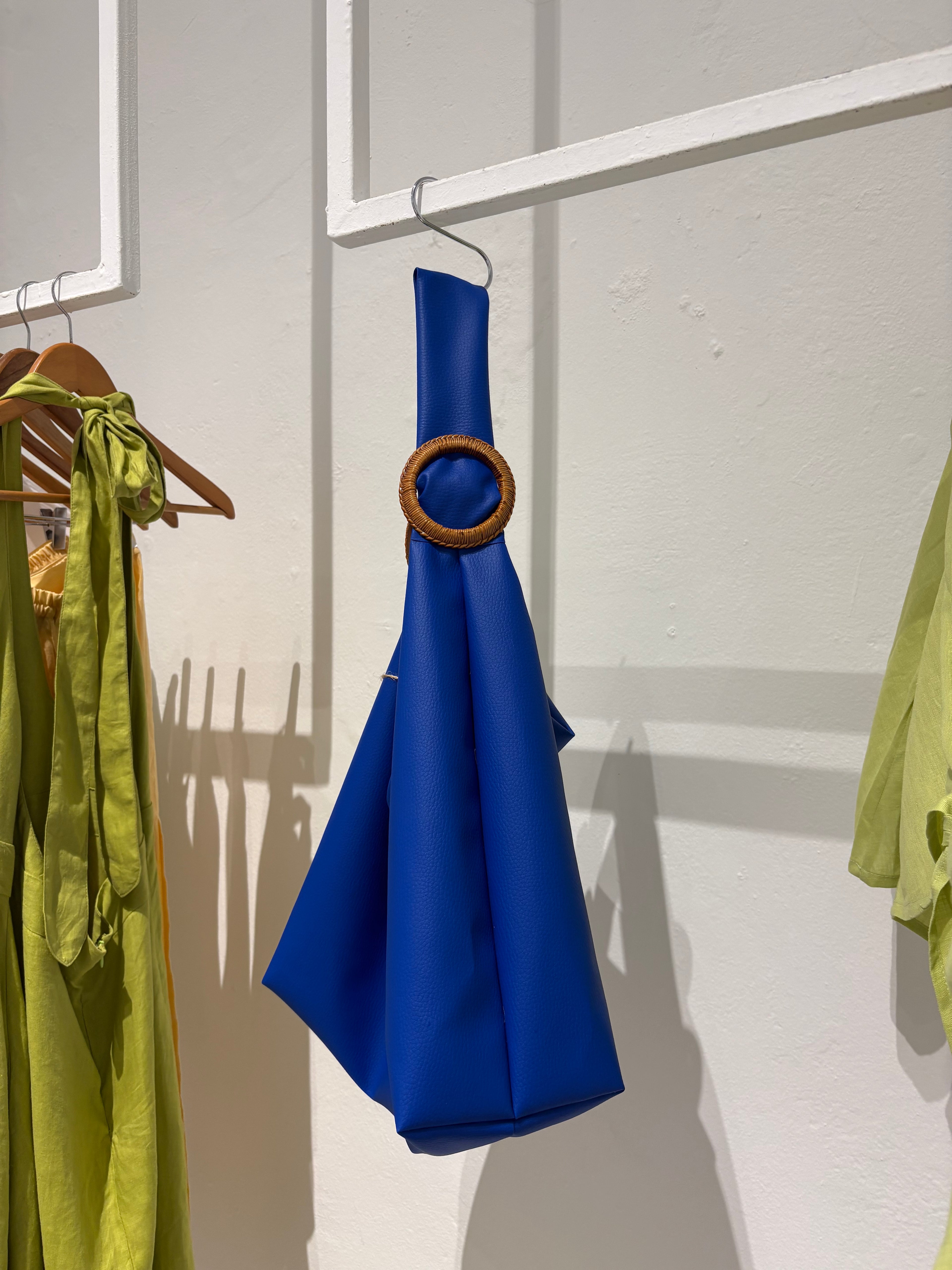 Handmade Tote bag, Blue.