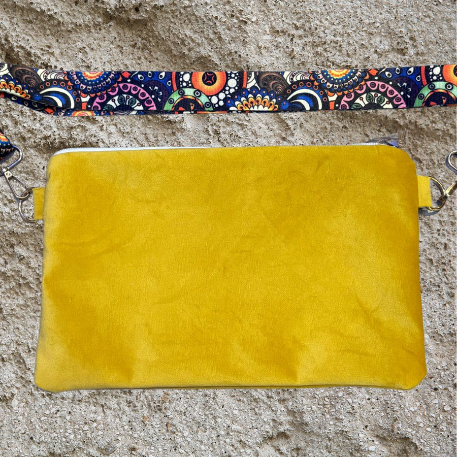 Handmade Fanny bag, Yellow.