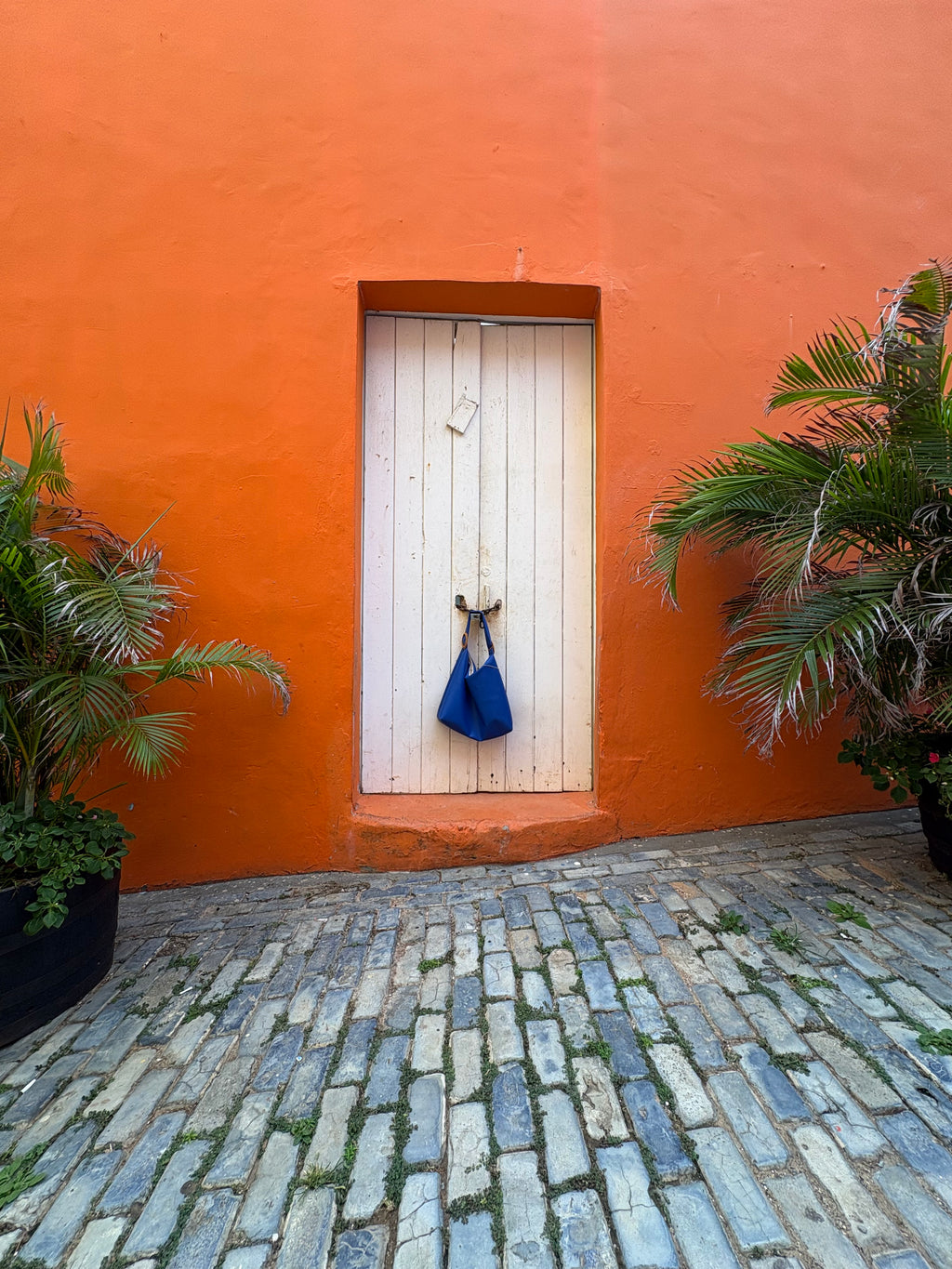 Handmade Tote bag, Blue.