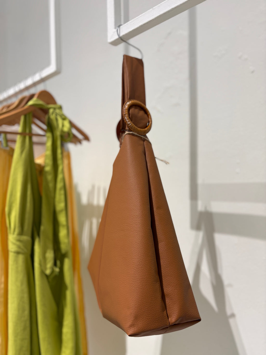 Handmade Tote bag, Brown.