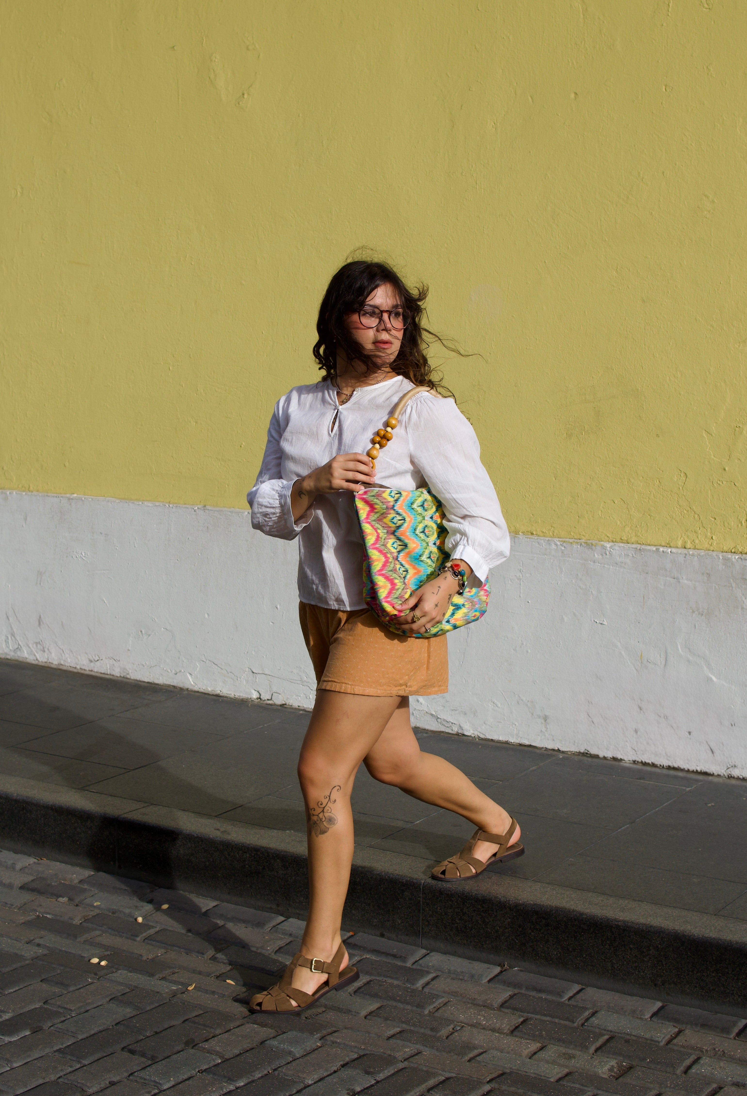 Handmade bag, Rumba Rosa.