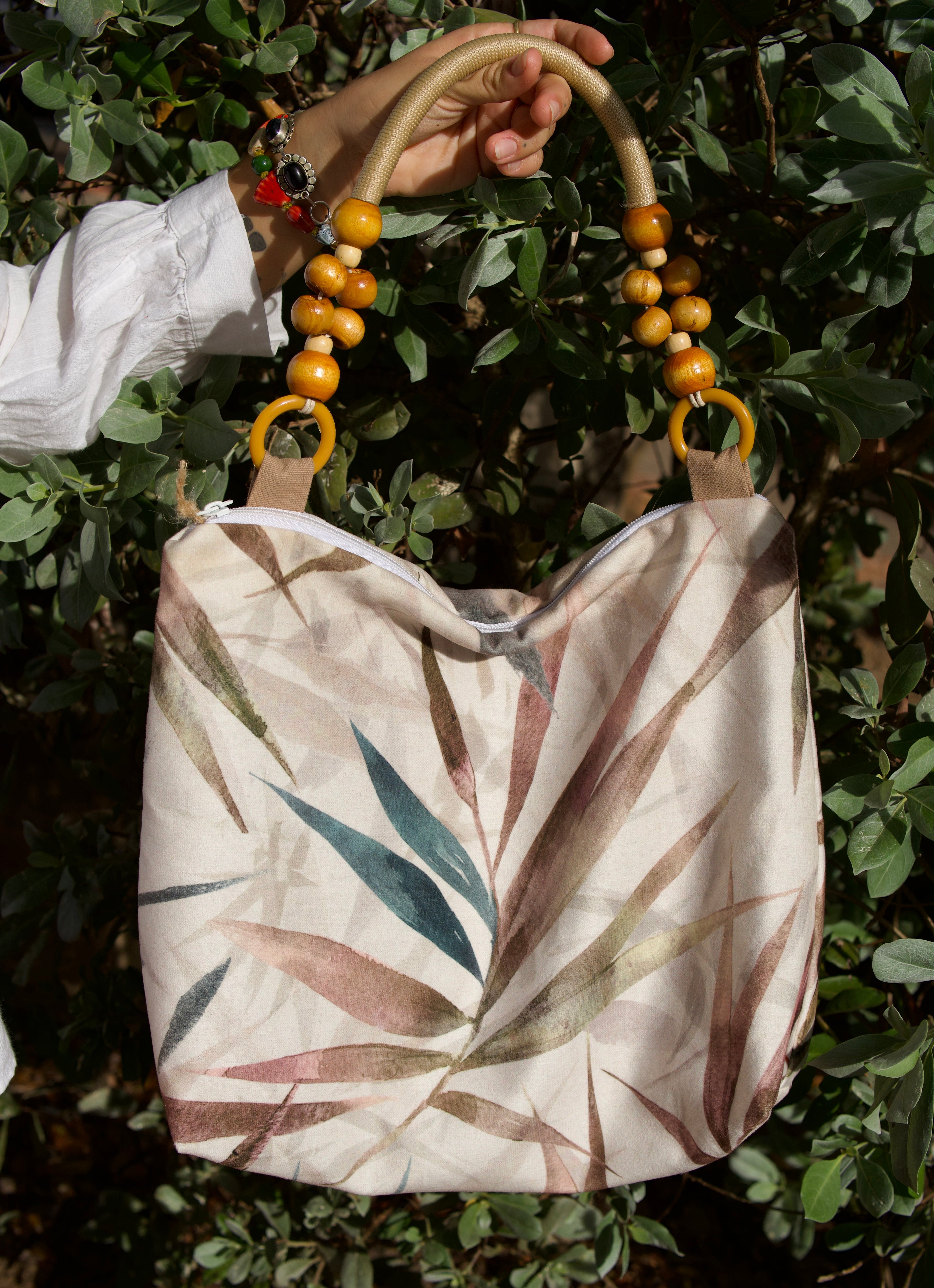 Handmade bag, Wildflowers.
