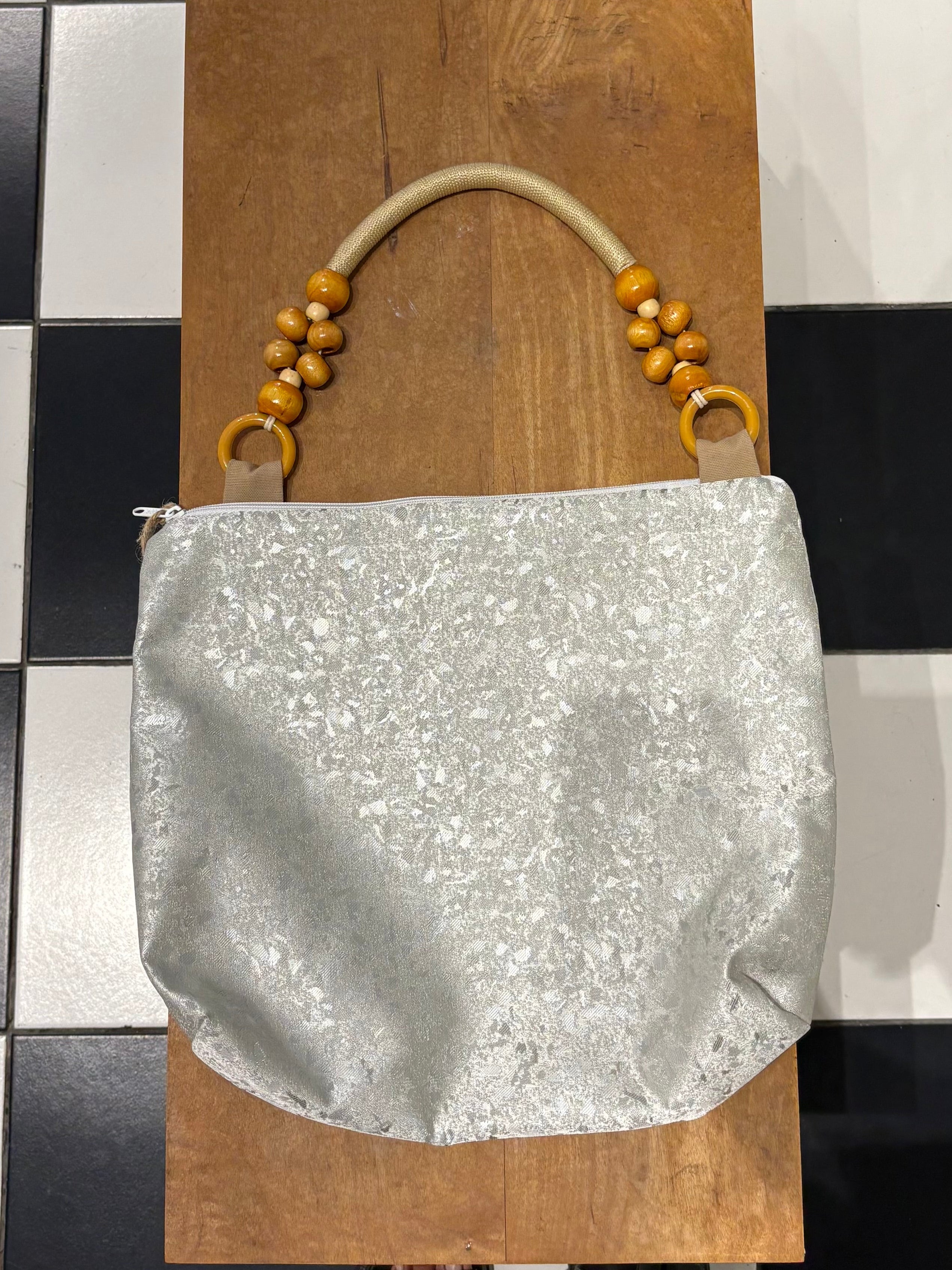 Handmade bag, Jungle Silver.