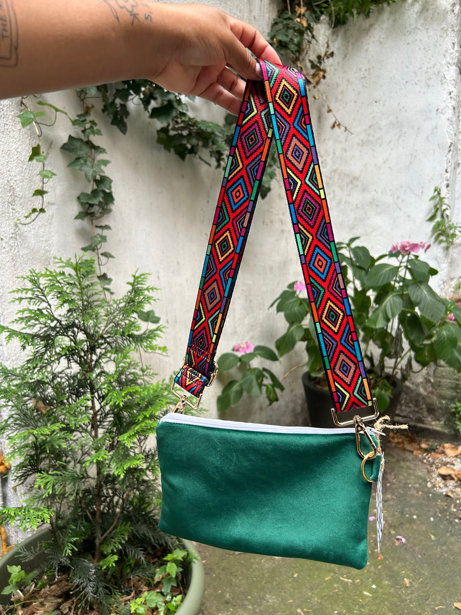 Handmade Fanny bag small, Esmeralda.