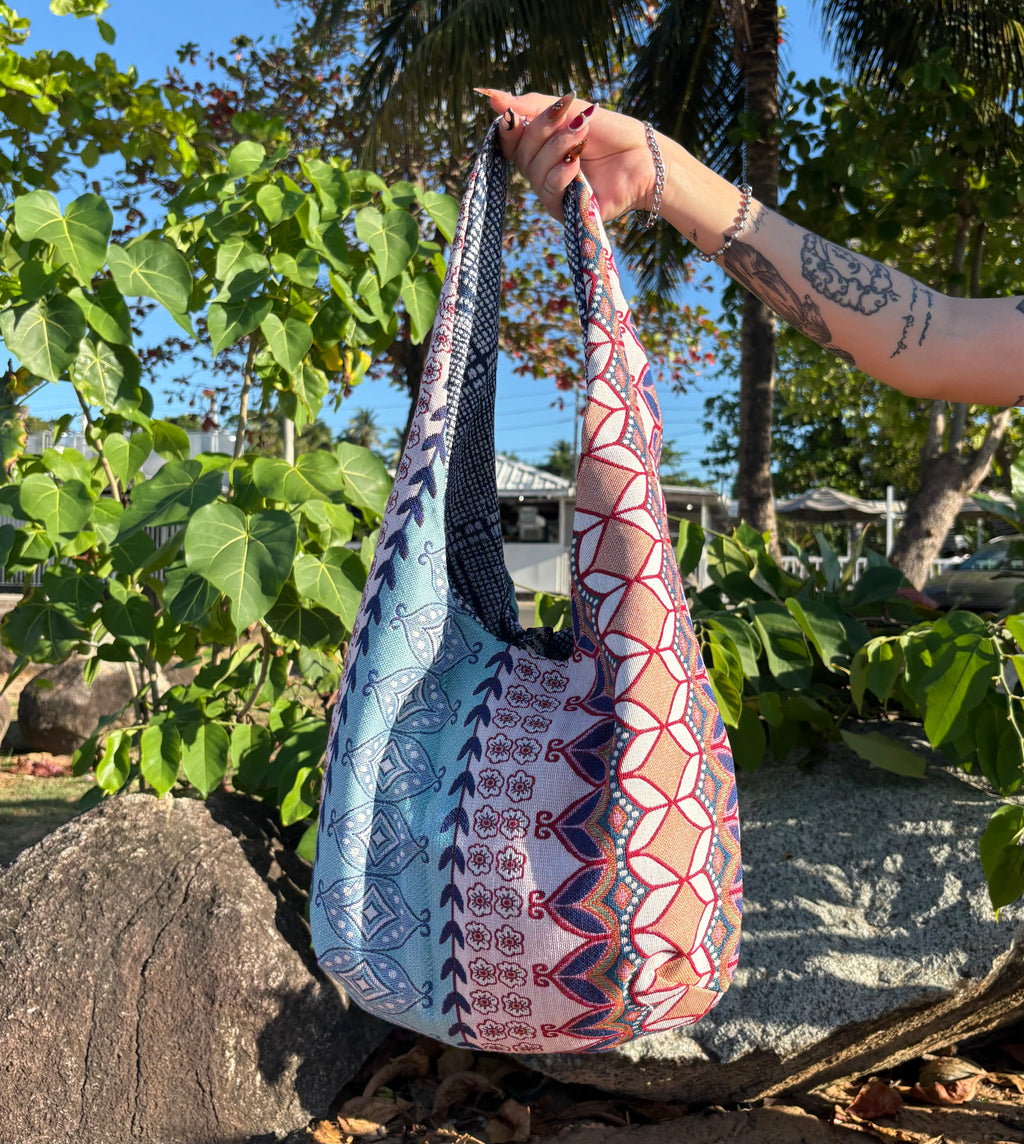 Handmade Tote bag, Caribe Rojo.