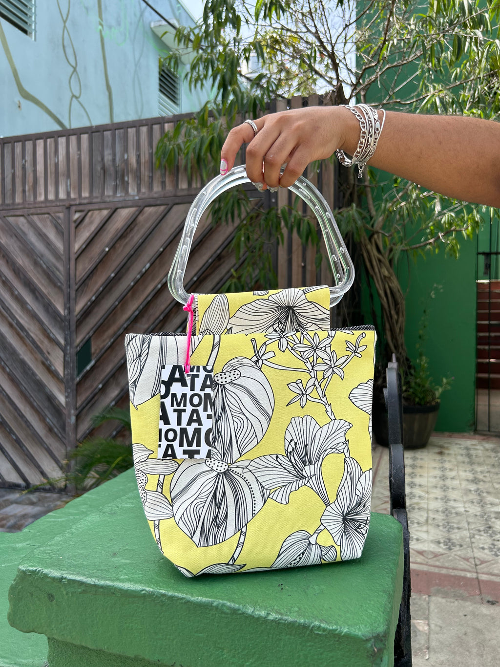 Handmade bag, Scandi Yellow.
