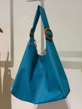 Handmade Tote bag, Aqua.