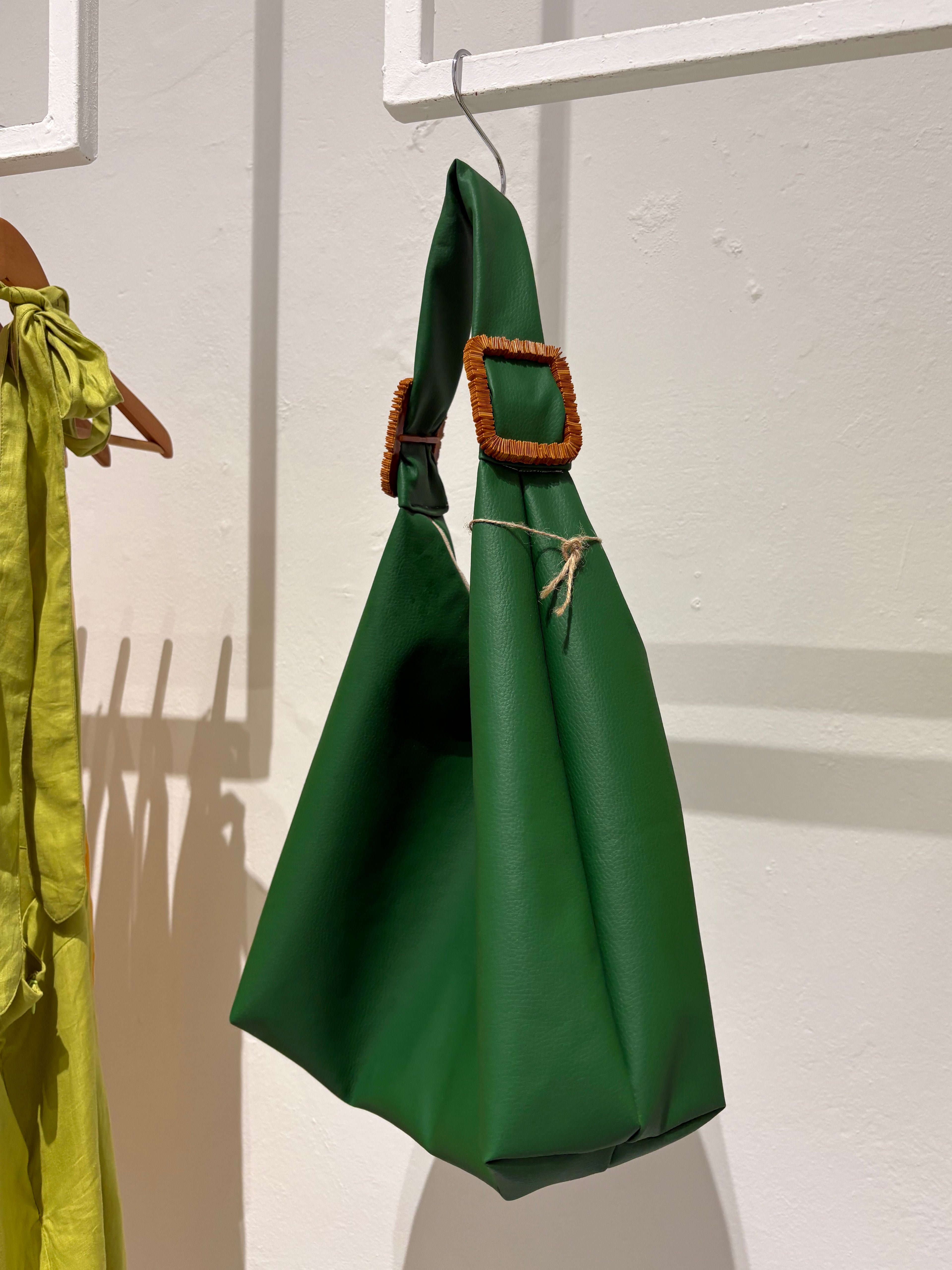 Handmade Tote bag, Forest Green.