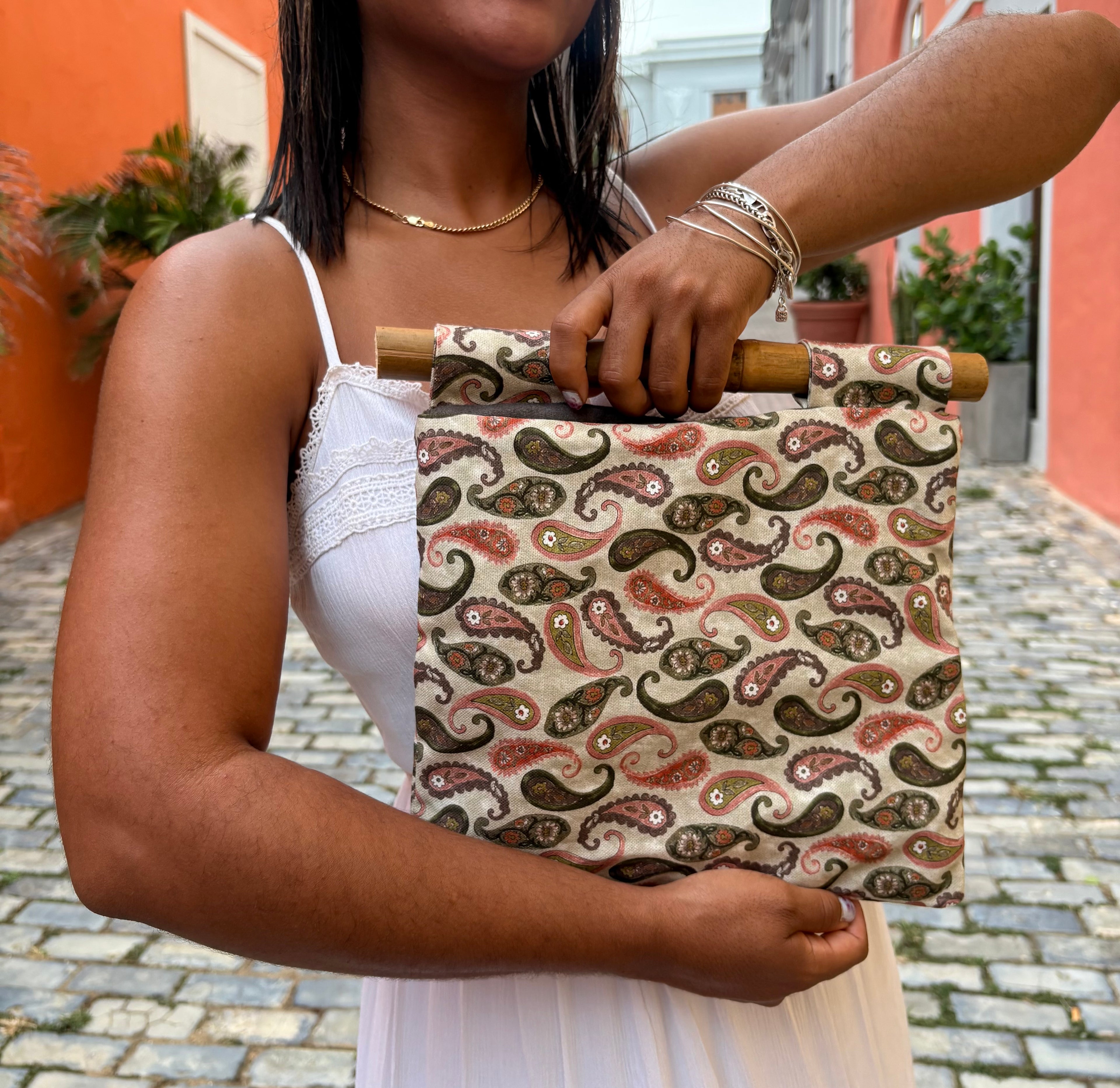 Bamboo Handbag, Yin Yang.