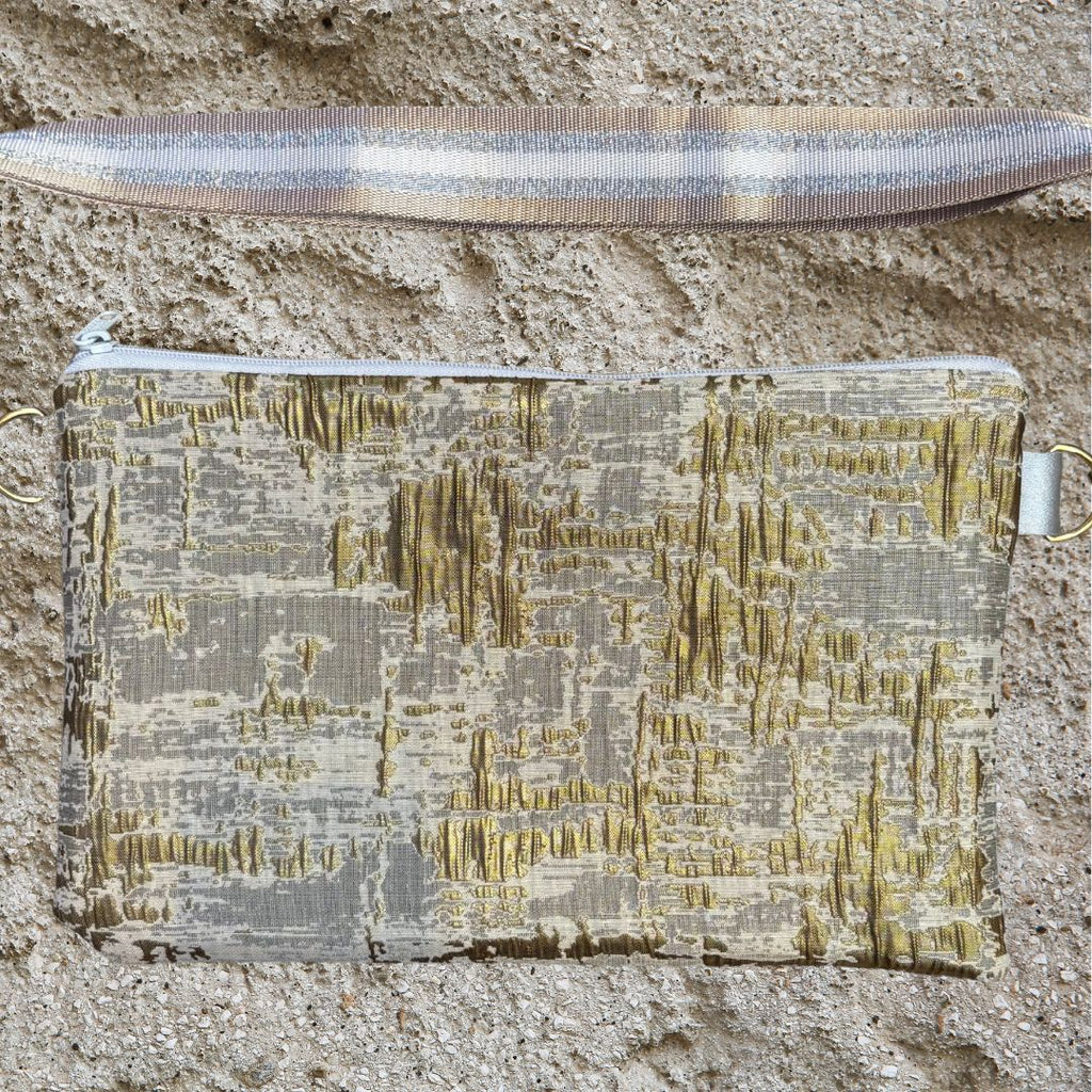 Handmade bag, Silver/Gold Boho.