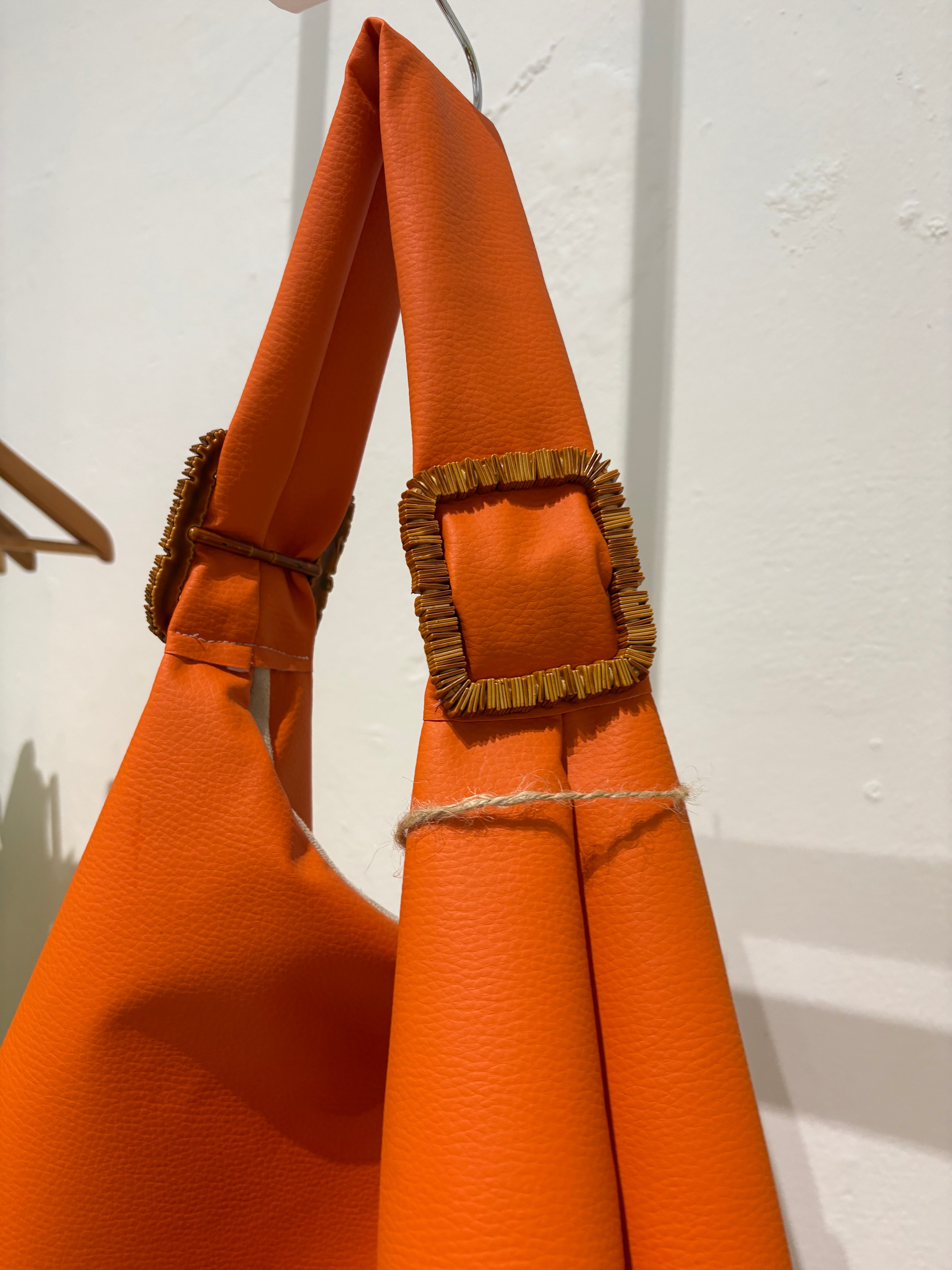 Handmade Tote bag, Orange.