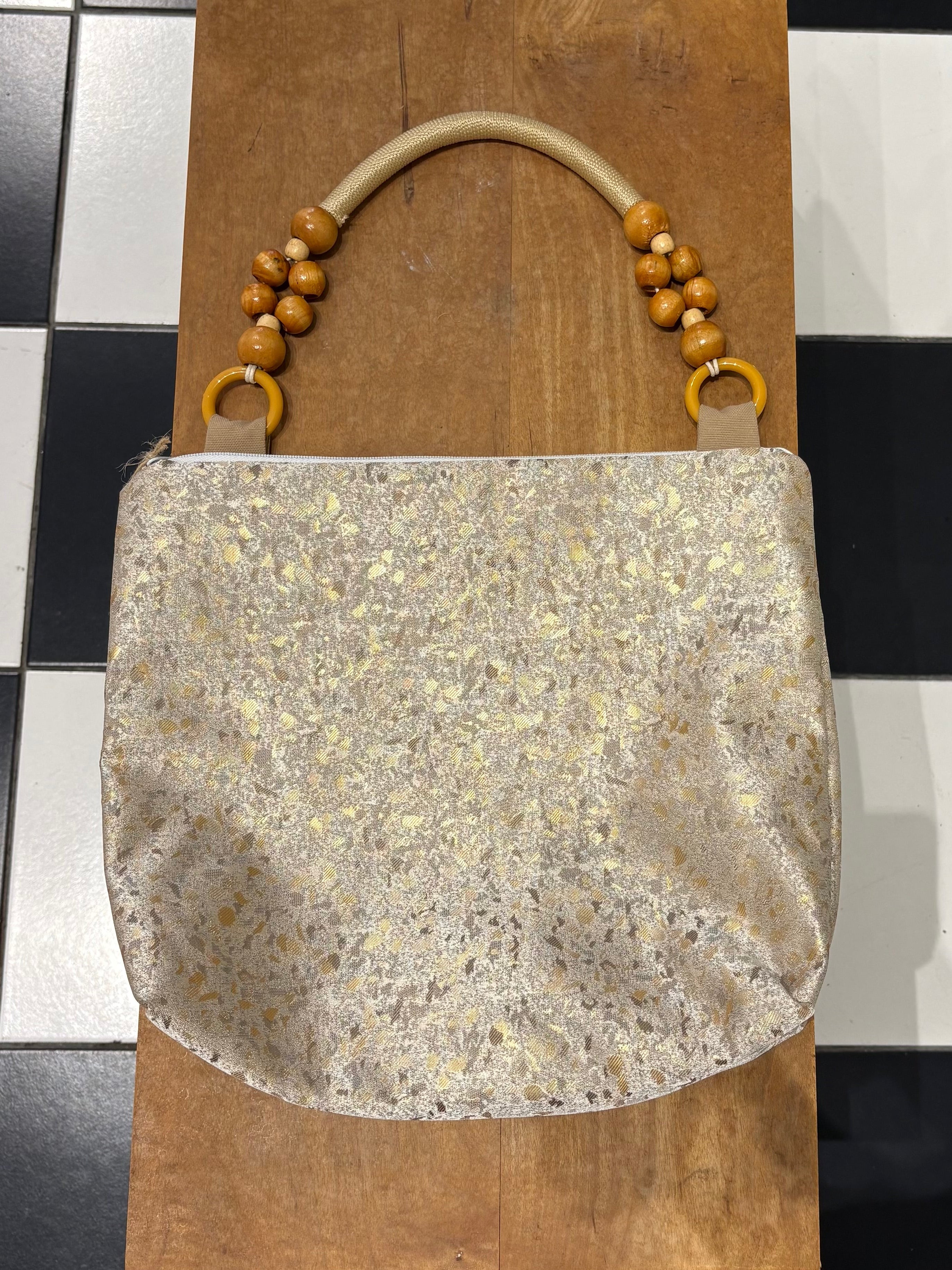 Handmade bag, Jungle Gold.