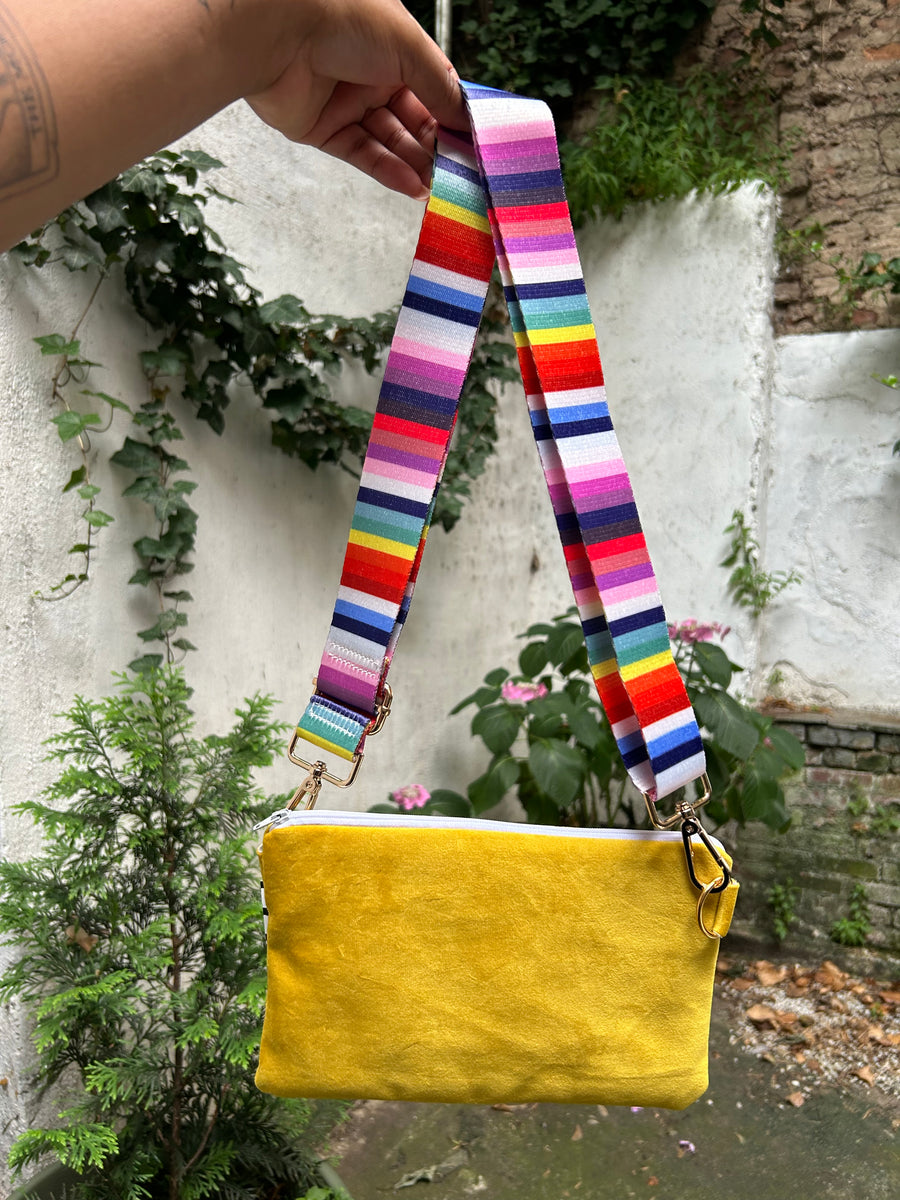 Handmade Fanny bag small, Yellow.