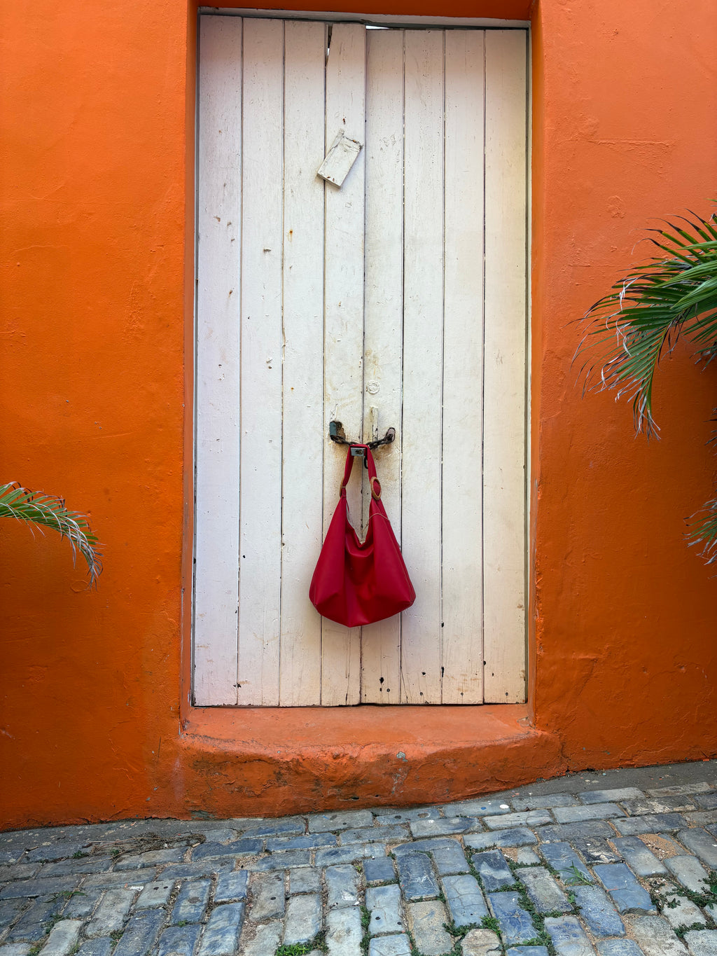 Handmade Tote bag, Red.