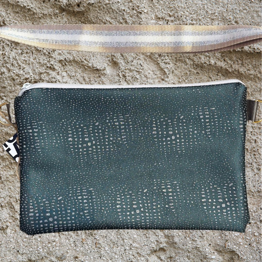 Handmade bag, Silver Snake.