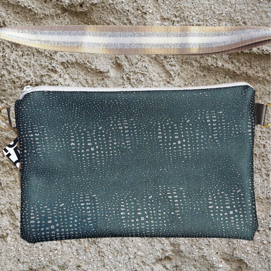 Handmade bag, Silver Snake.