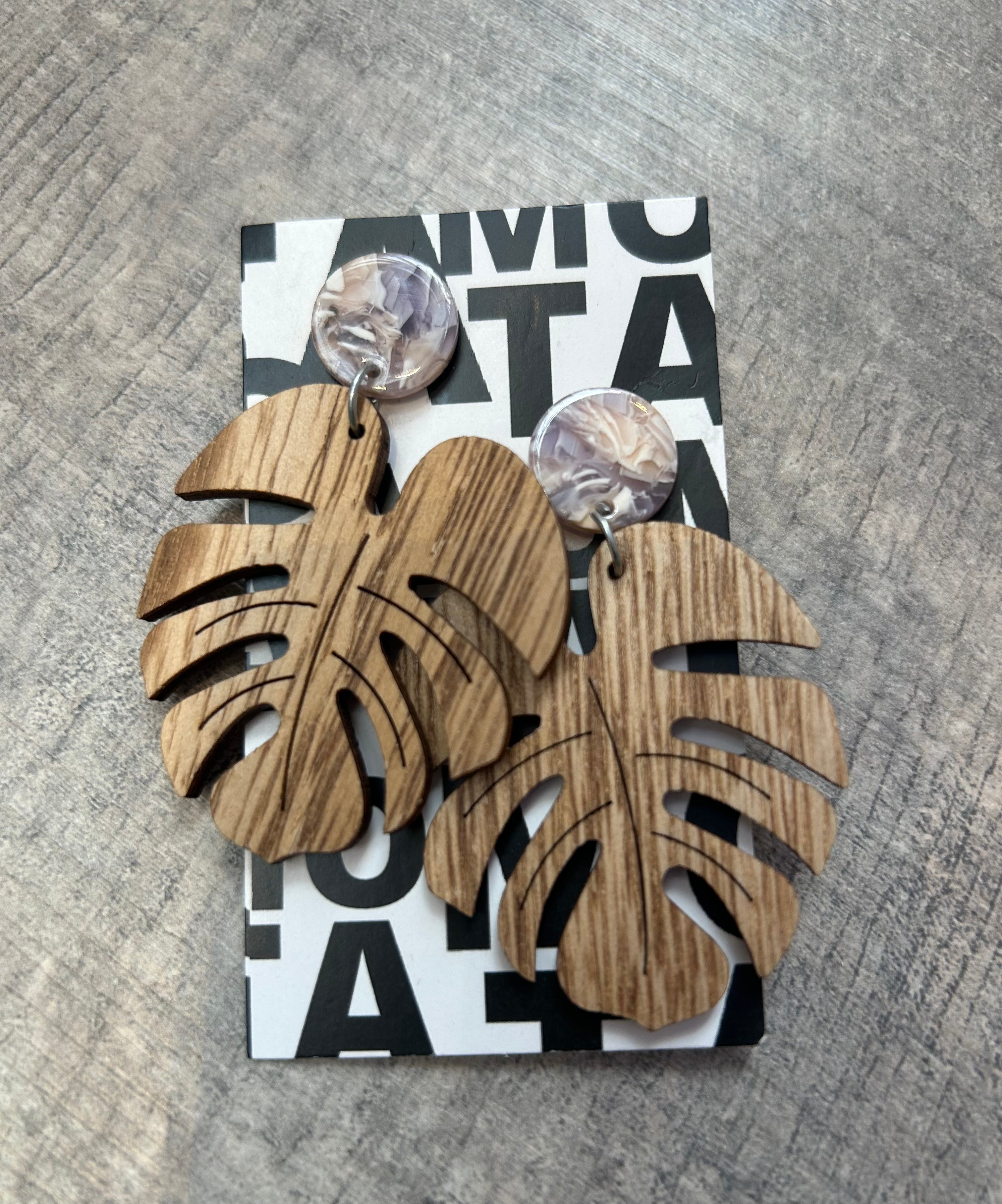 Wood Earrings