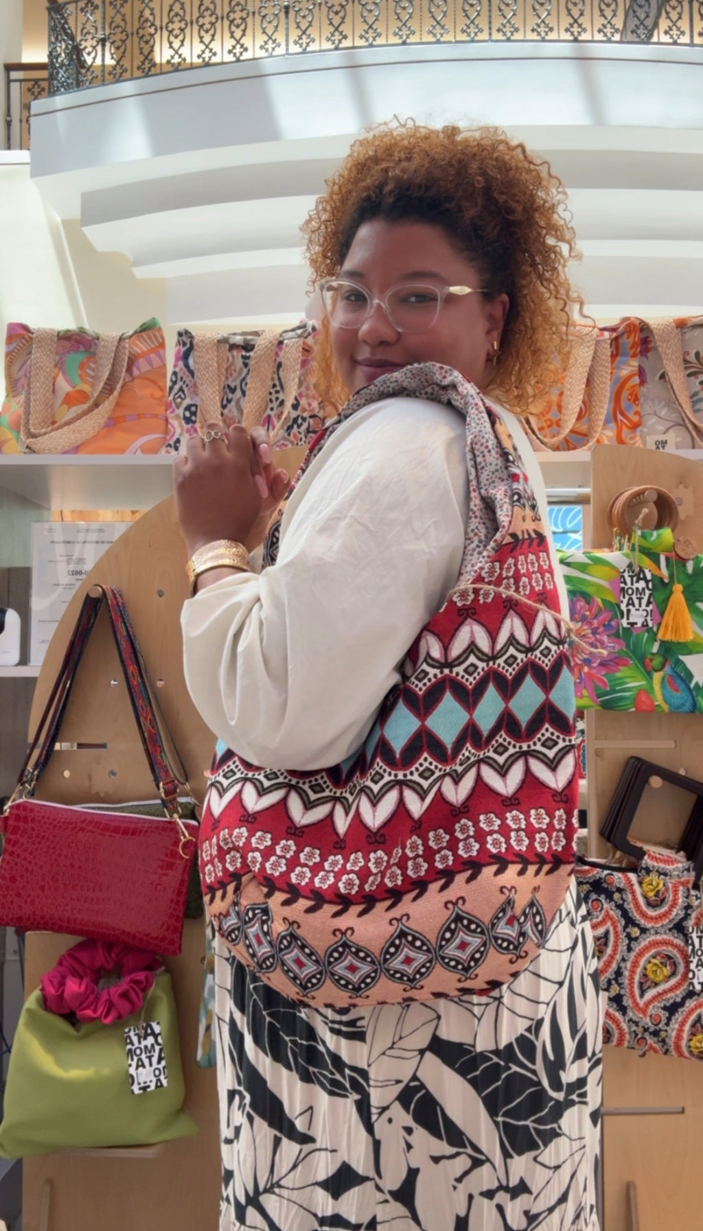 Handmade Tote bag, Caribe Rojo.