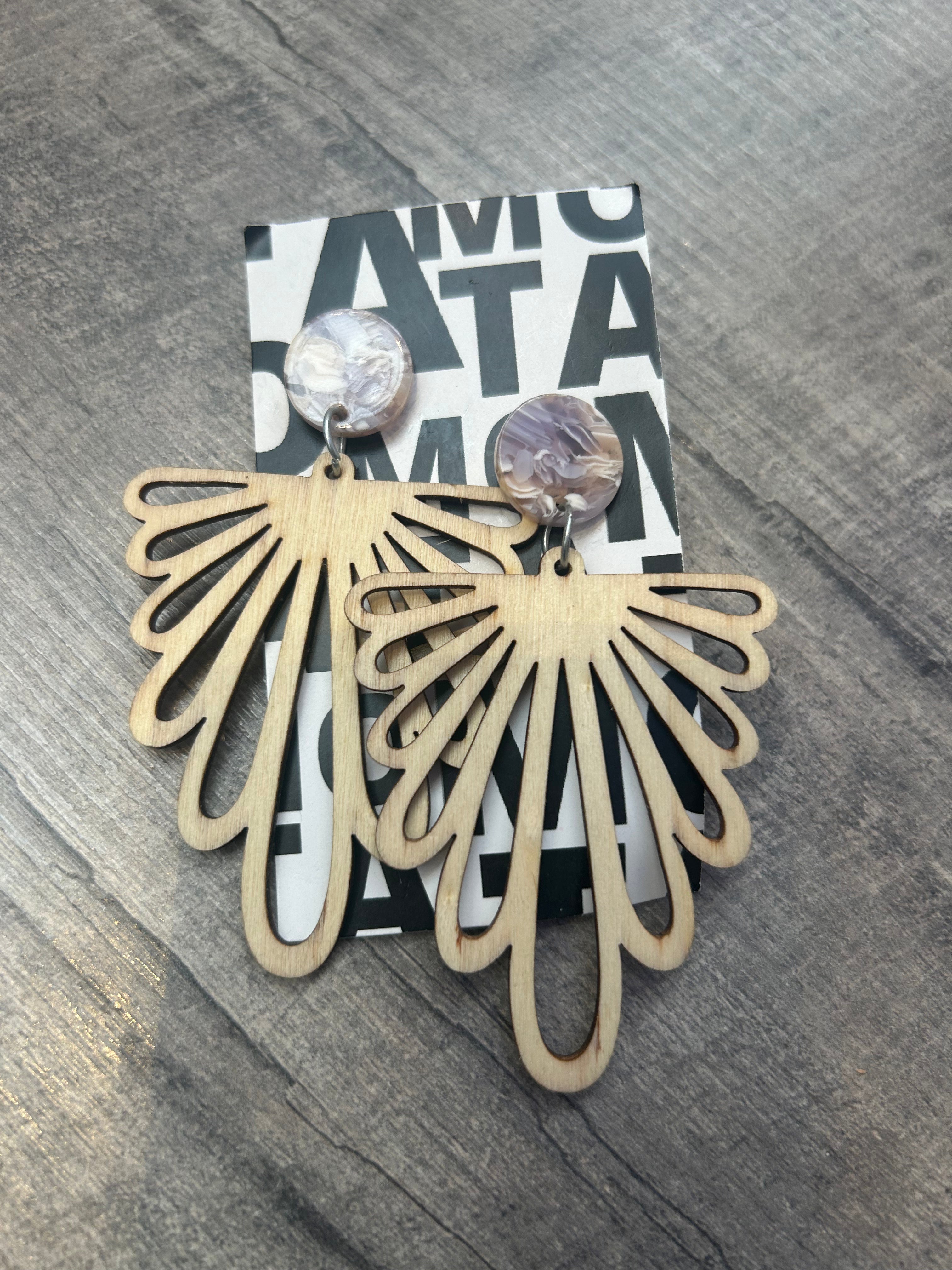 Wood Earrings