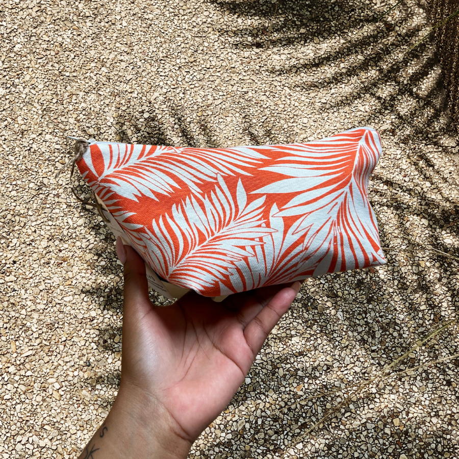 Makeup bag, Japandi Orange.