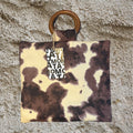 Handmade bag, Brown Cow.