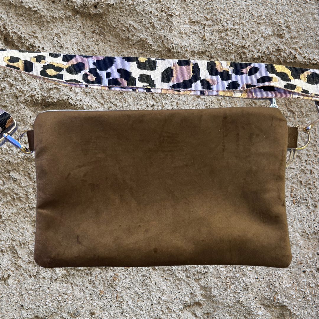 Handmade Fanny bag, Brown.