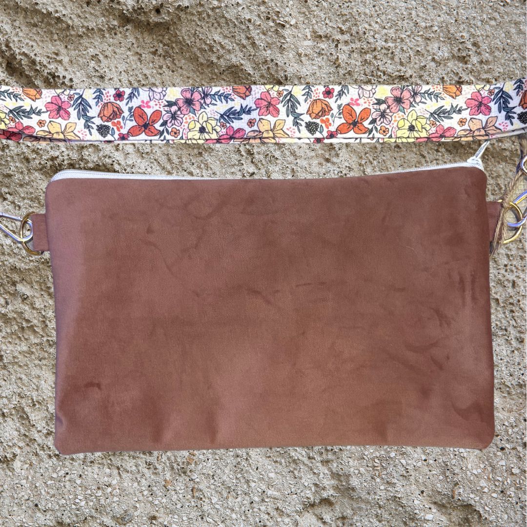 Handmade Fanny bag, Rosa viejo.