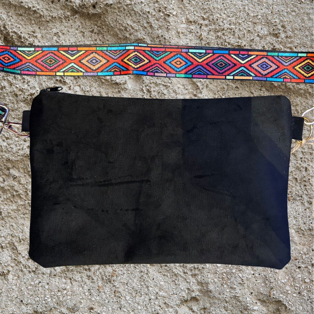 Handmade Fanny bag, Black.