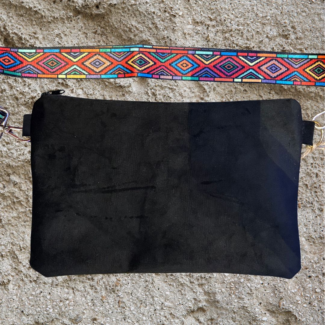 Handmade Fanny bag, Black.