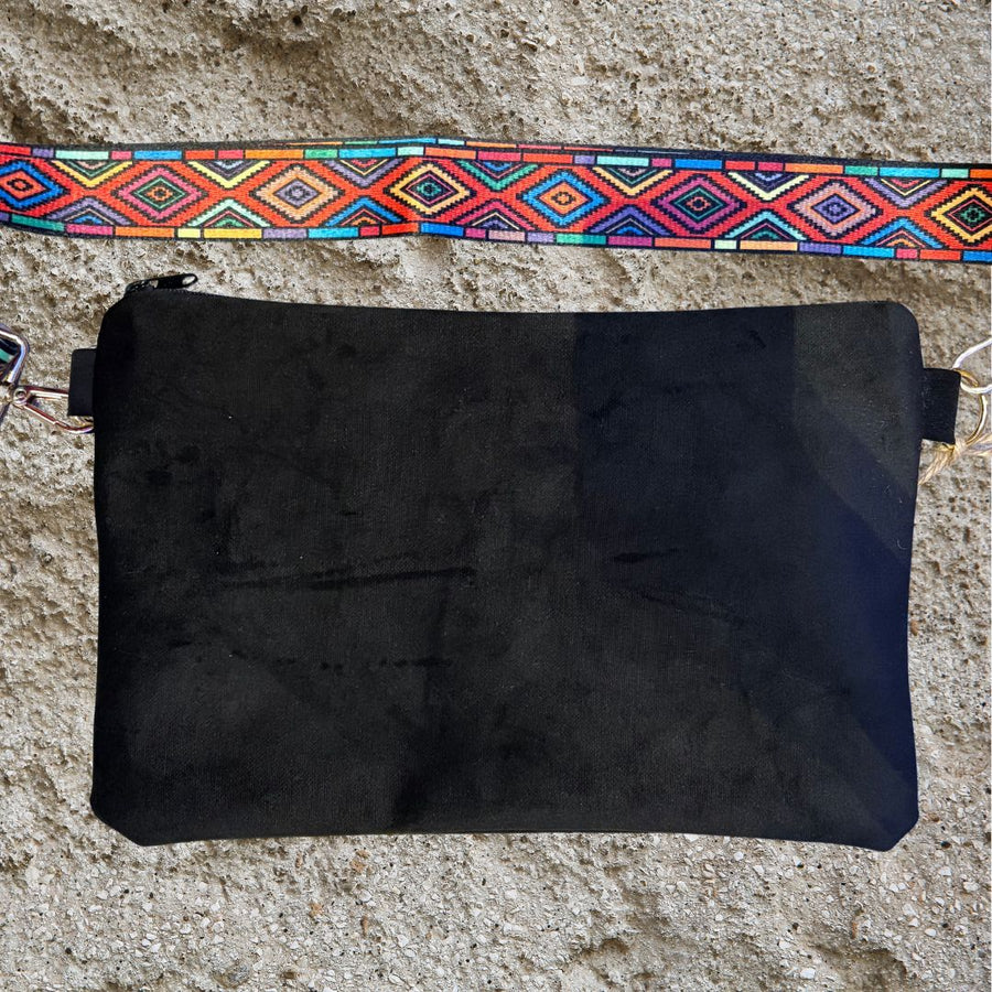 Handmade Fanny bag, Black.