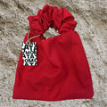 Scrunchie bag, Color Red.