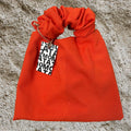 Scrunchie bag, Color Orange.