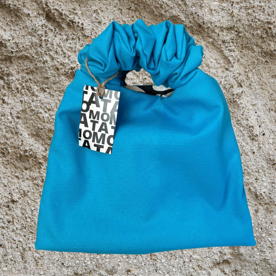 Scrunchie bag, Color Blue.