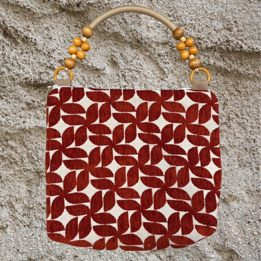 Handmade bag, Red Lirio.