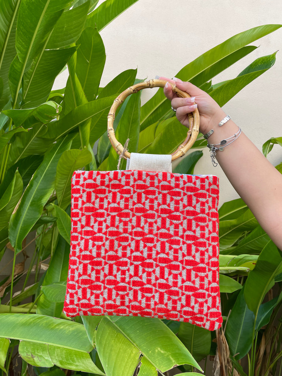 Handmade bag, Electro Red.