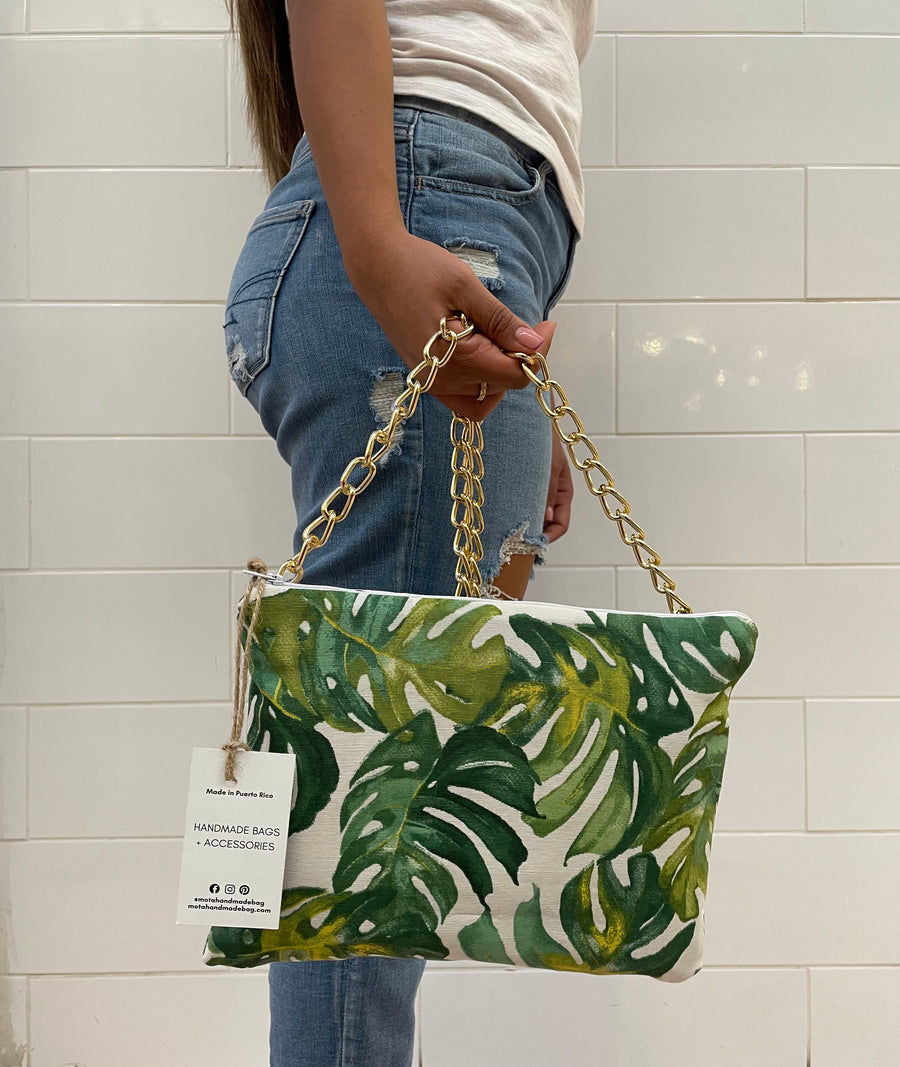 Crossbody bag, Tropical style.