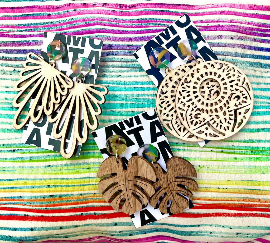 Wood Earrings