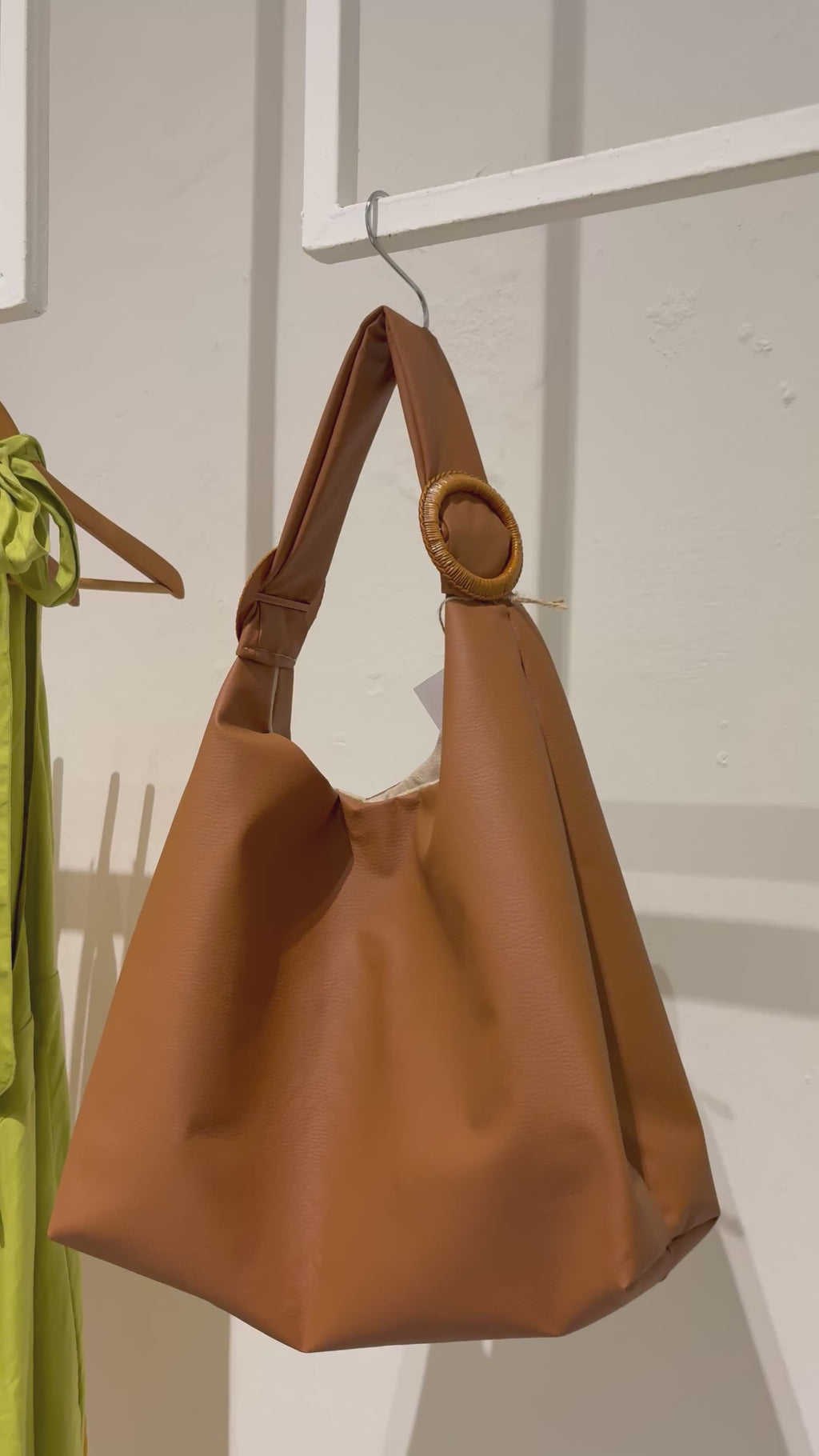 Handmade Tote bag, Brown.