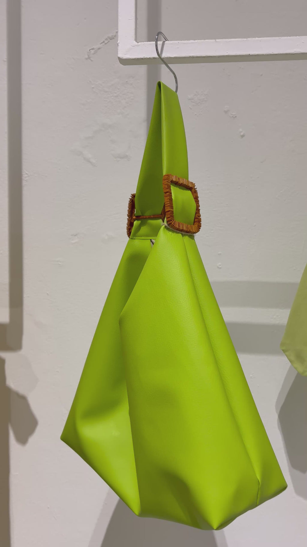 Handmade Tote bag, Green.