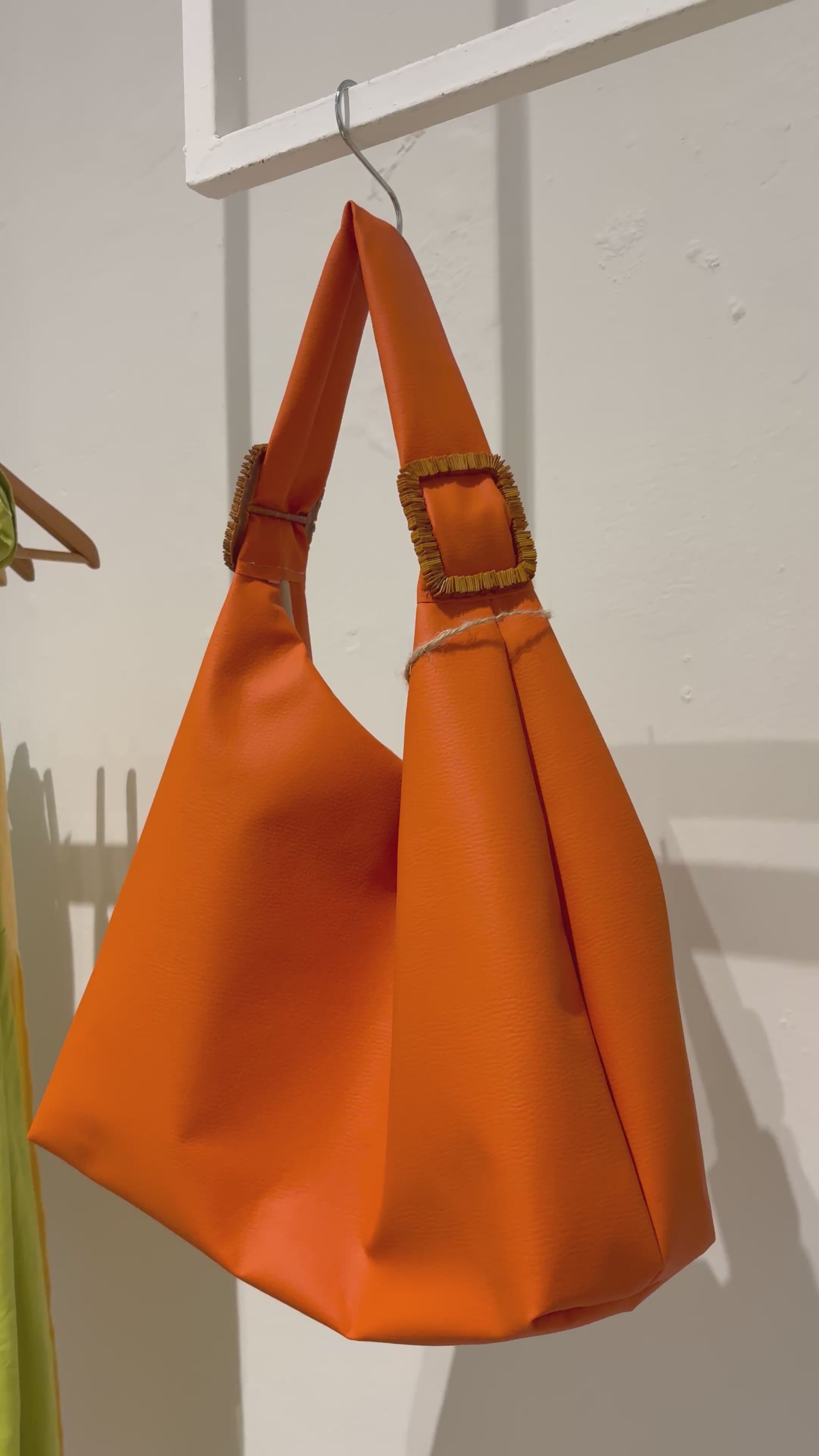 Handmade Tote bag, Orange.